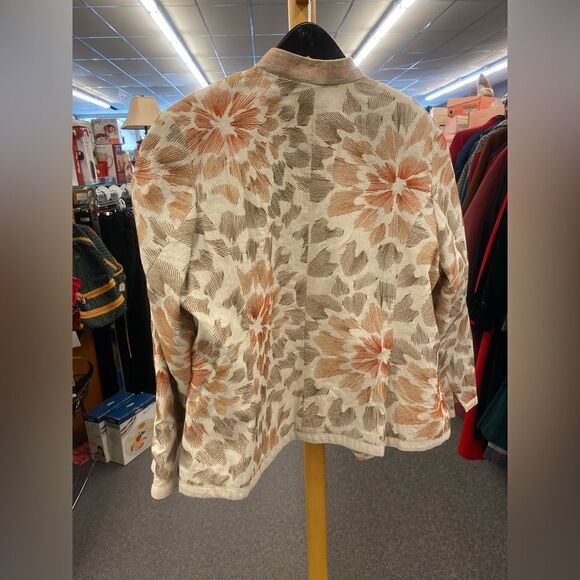 Coldwater Creek Sz. 18 Tan/Brown/Rust Suit - Picture 3 of 5